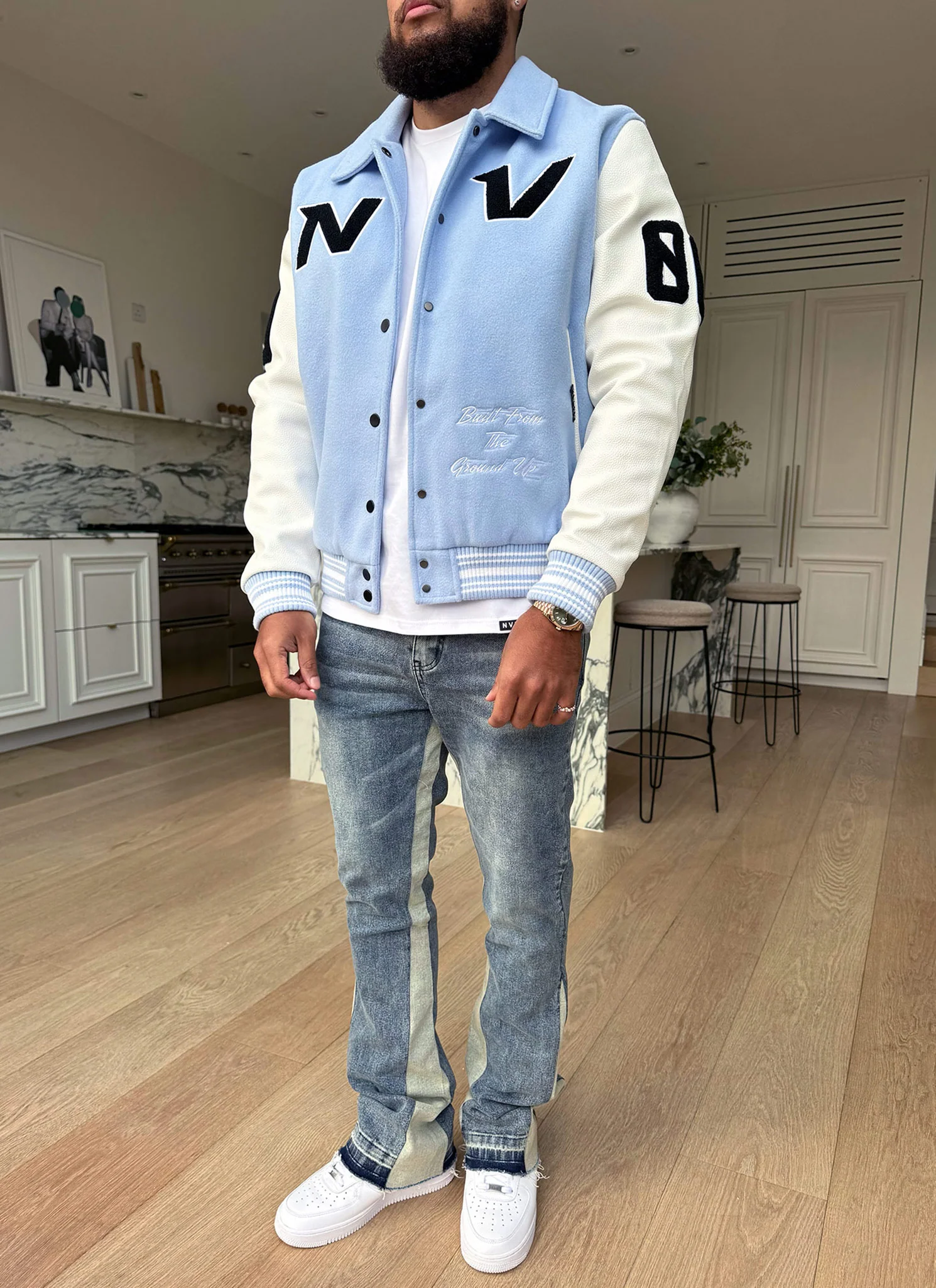 All Star Varsity Jacket - Baby Blue - Image 5
