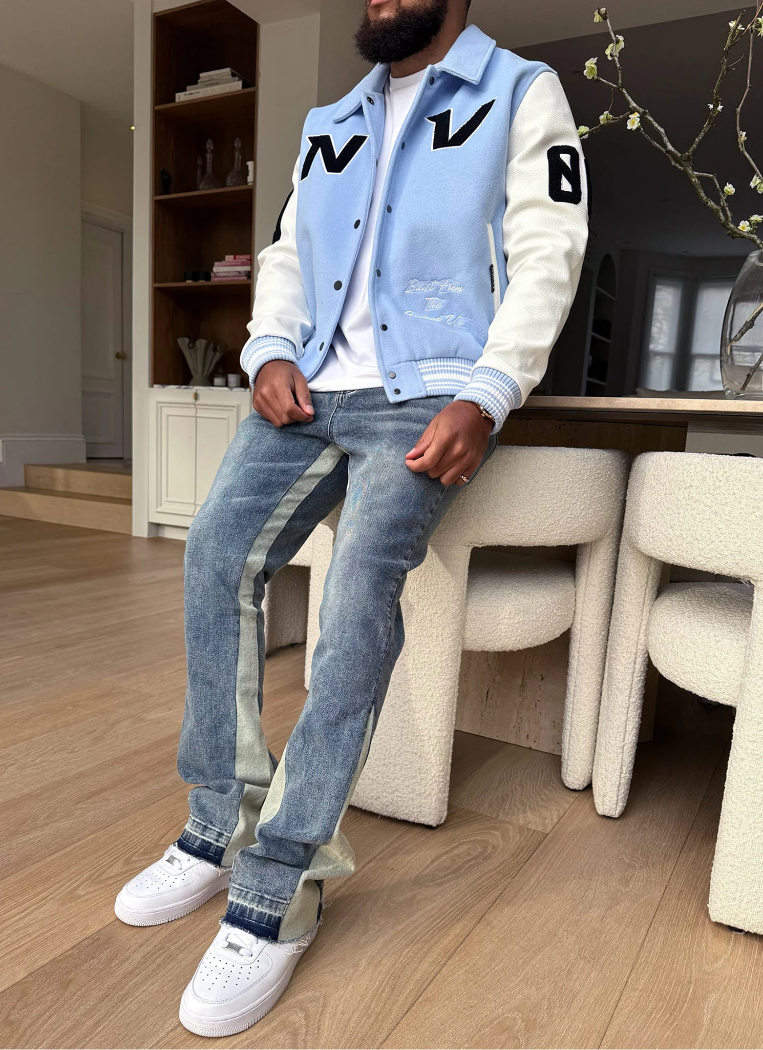All Star Varsity Jacket - Baby Blue - Image 7
