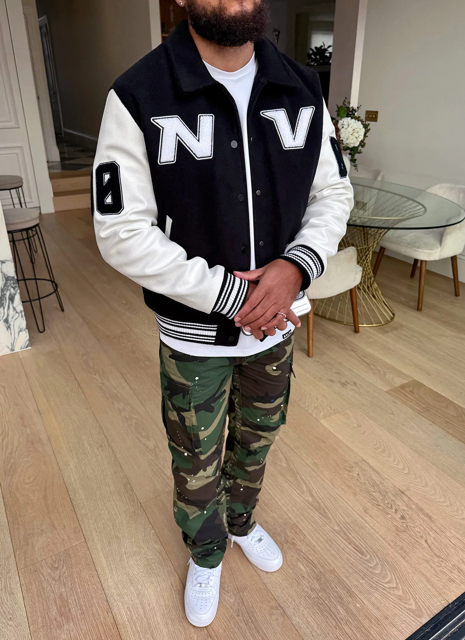 All Star Varsity Jacket - Black - Image 4