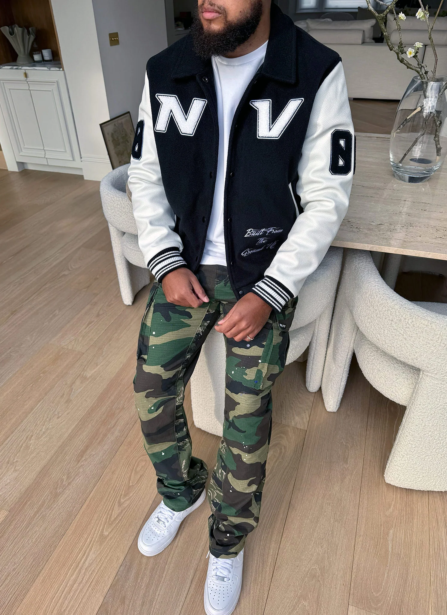 All Star Varsity Jacket - Black - Image 7