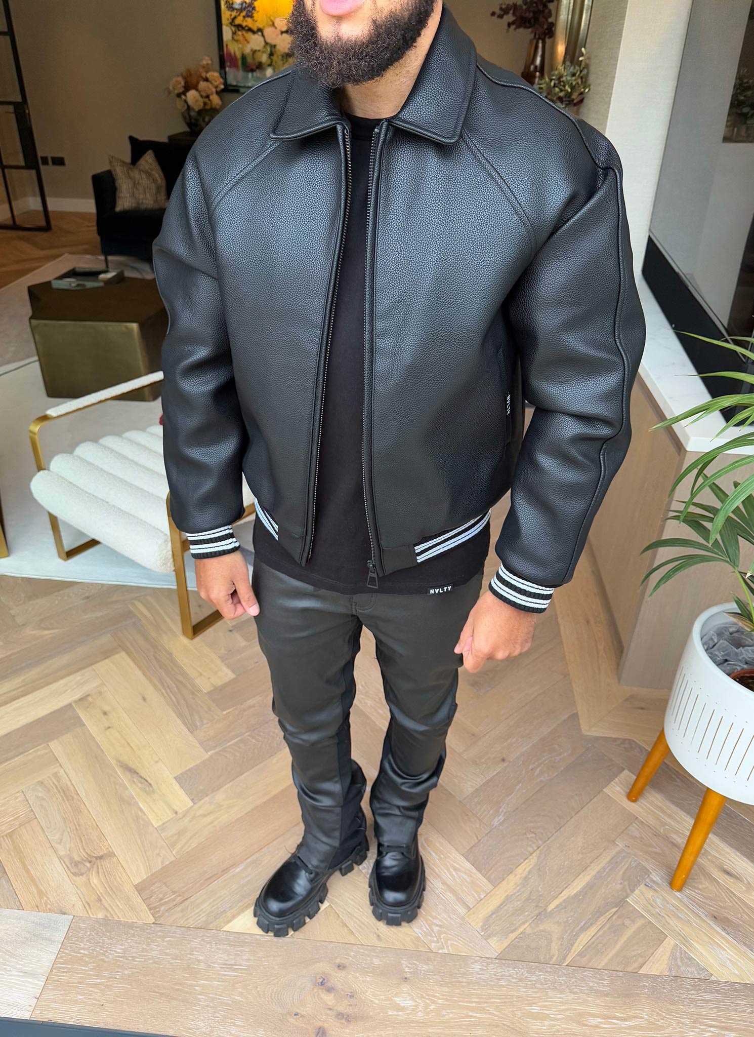 Aviator Jacket - Black - Image 13