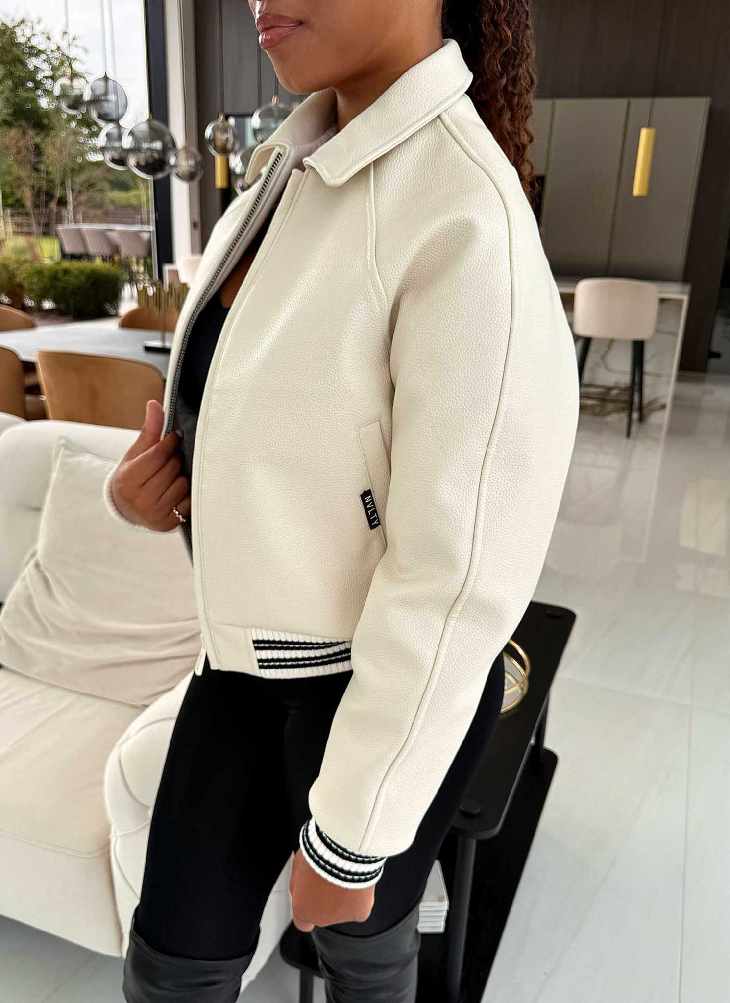 Aviator Jacket - Ivory - Image 4