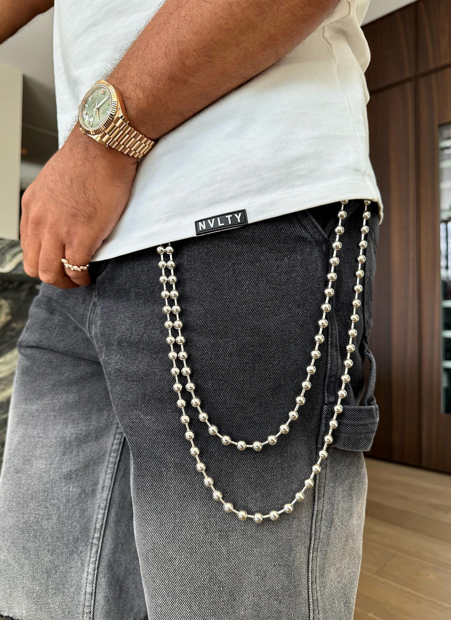 Beaded Double Trouser Chain - Image 2