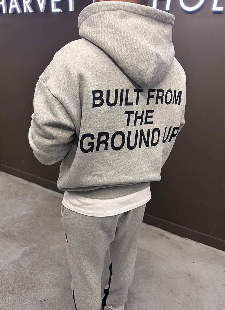 Built From The Ground Up Hoodie - Grey - Image 4