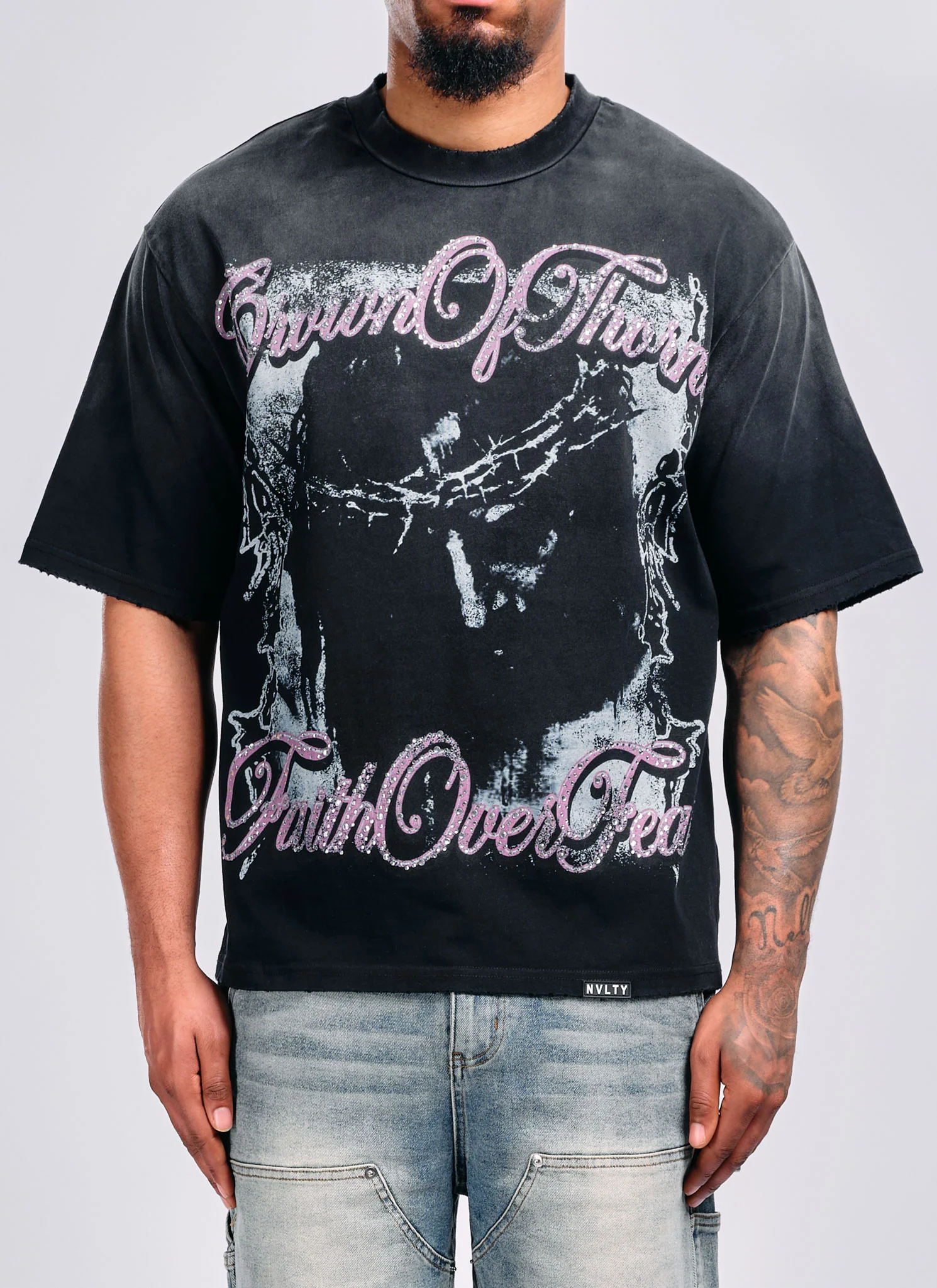 Crown Of Thorns T-Shirt - Black - Image 3