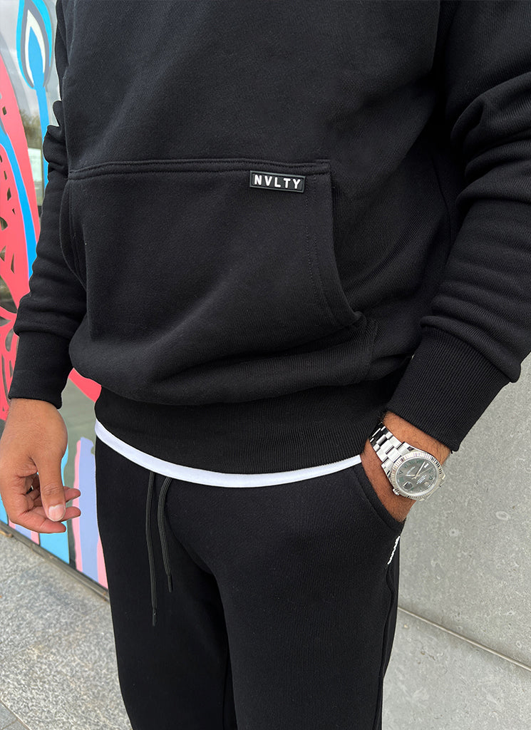 Heavyweight Essential Hoodie - Black - Image 4
