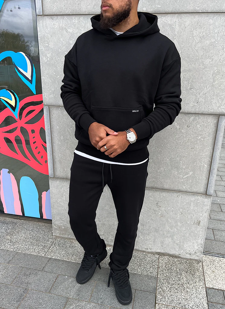 Heavyweight Essential Hoodie - Black - Image 6