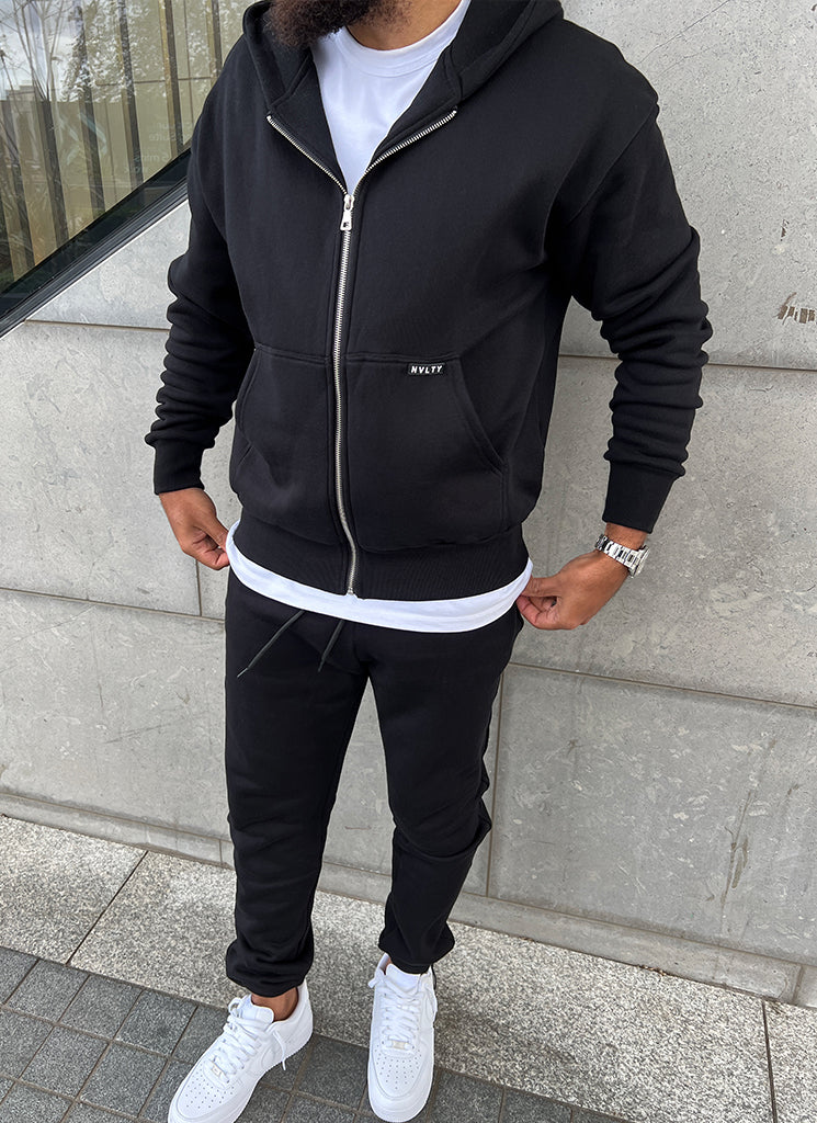 Heavyweight Essential Joggers - Black - Image 6