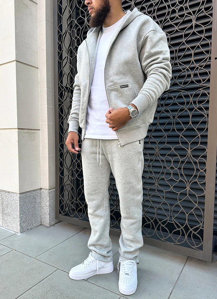 Heavyweight Essential Joggers - Grey - Image 3
