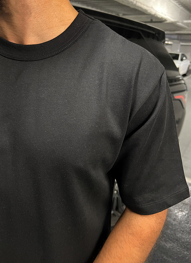 Heavyweight Essential T-Shirt - Black - Image 4