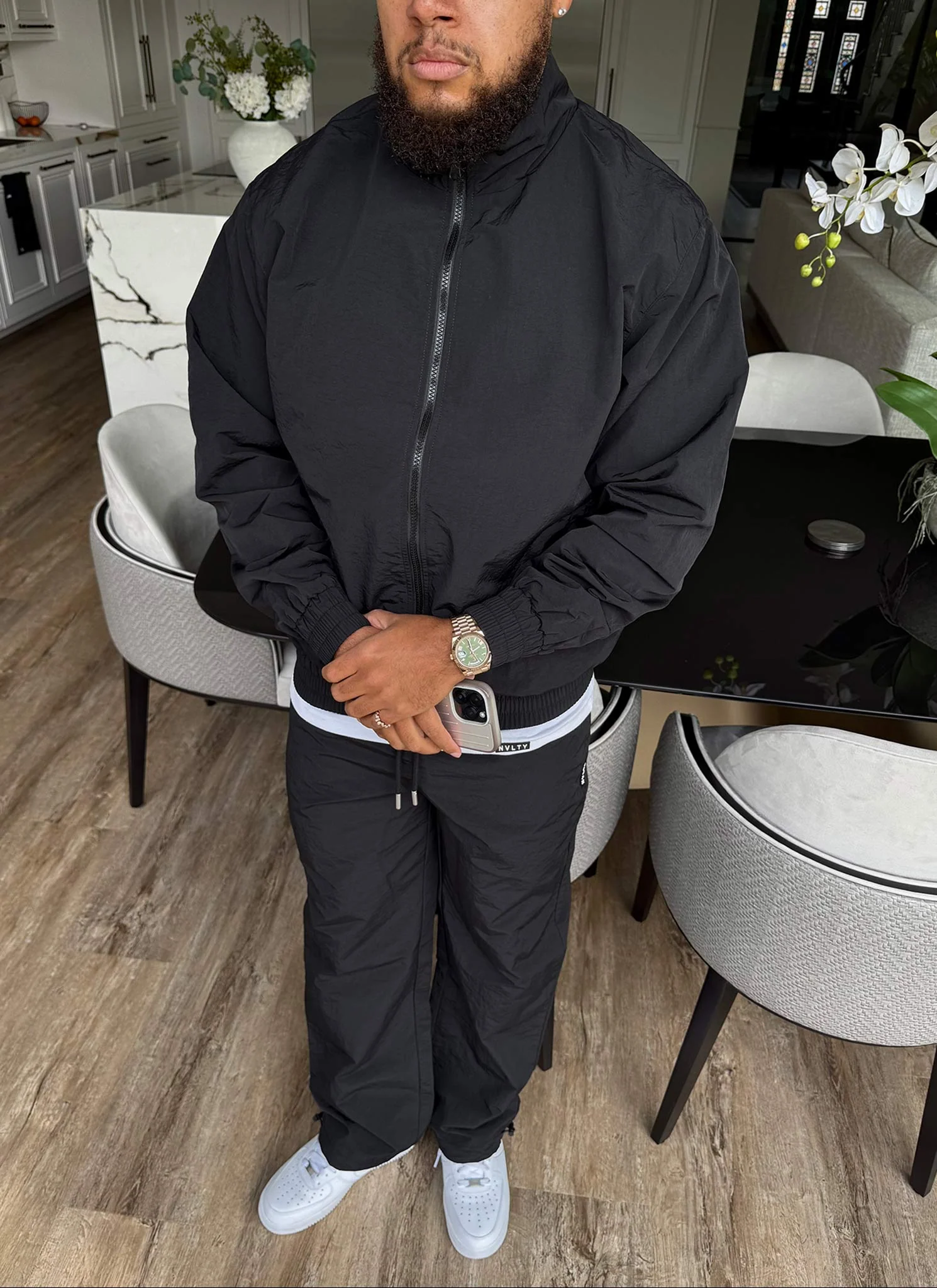 Heavyweight Shell Track Pants - Black - Image 11