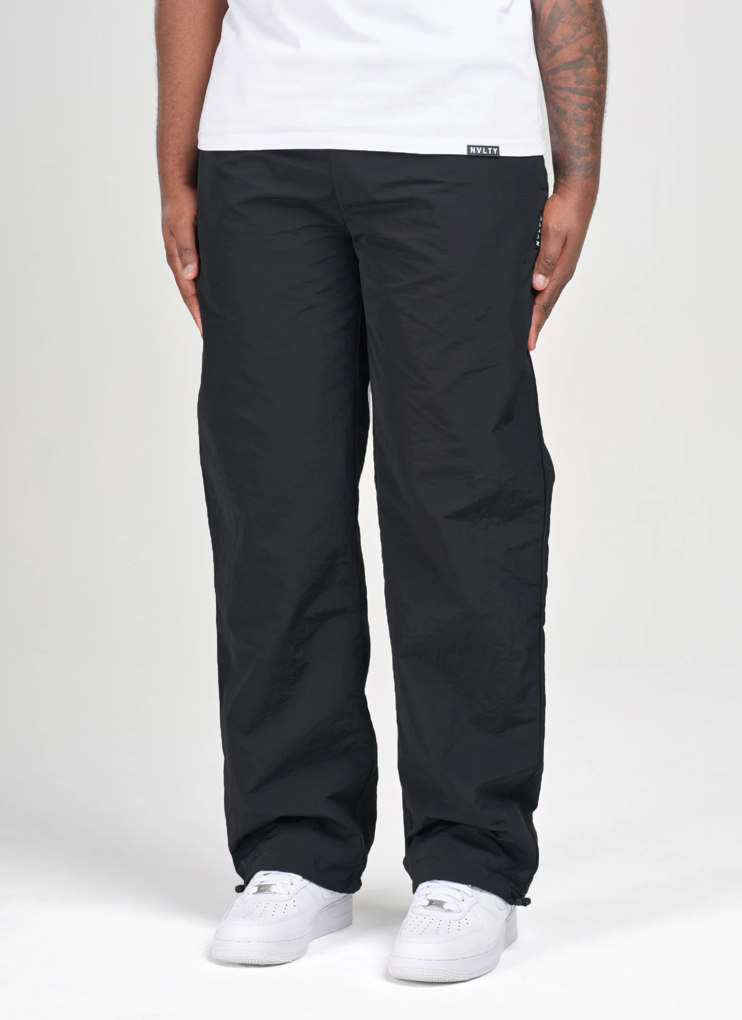 Heavyweight Shell Track Pants - Black - Image 3