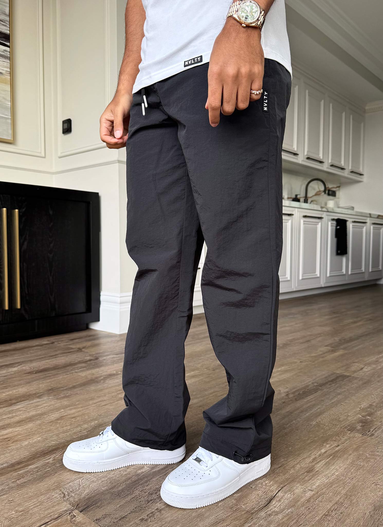 Heavyweight Shell Track Pants - Black - Image 9