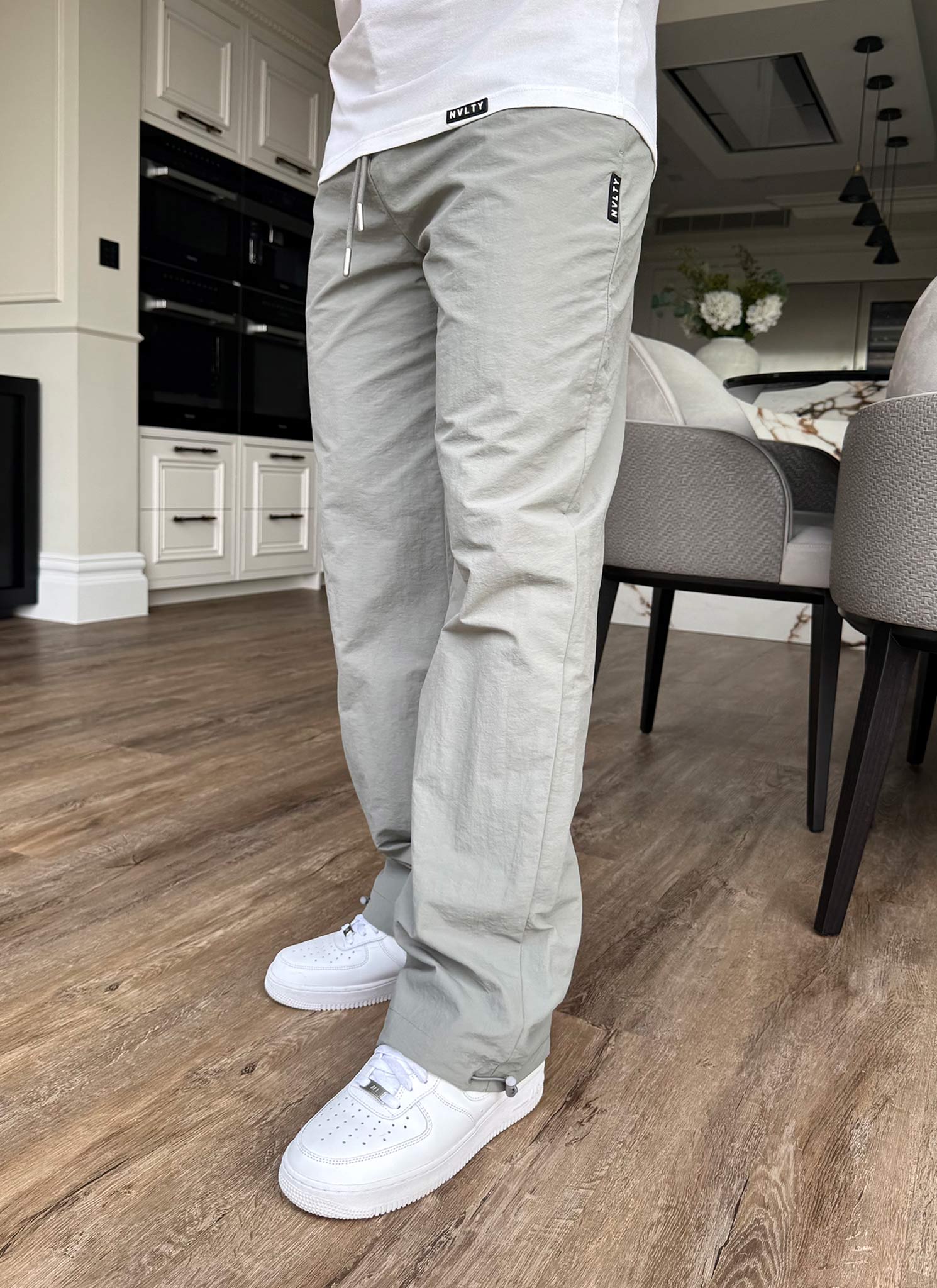 Heavyweight Shell Track Pants - Grey - Image 2