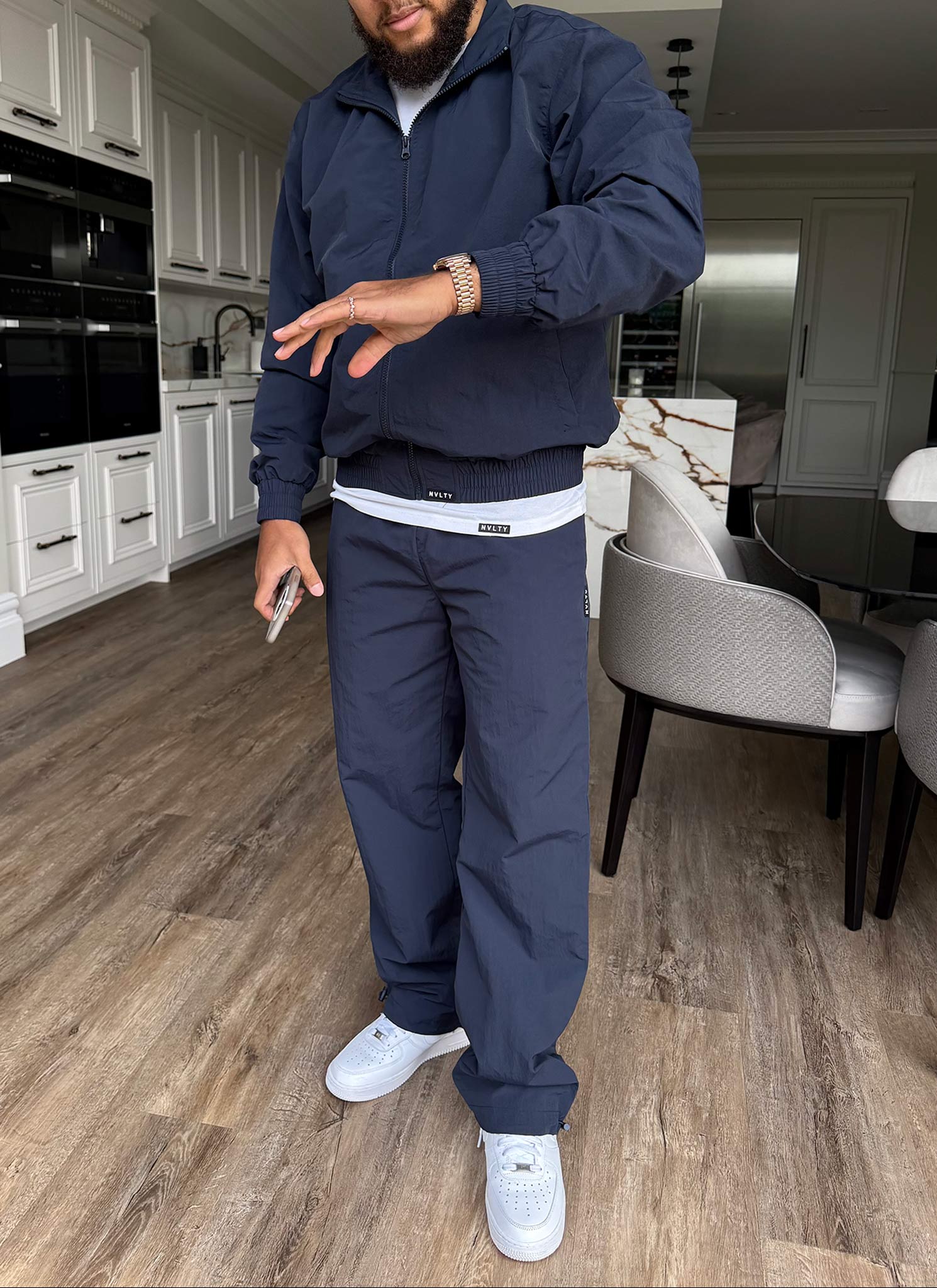 Heavyweight Shell Track Pants - Navy - Image 6