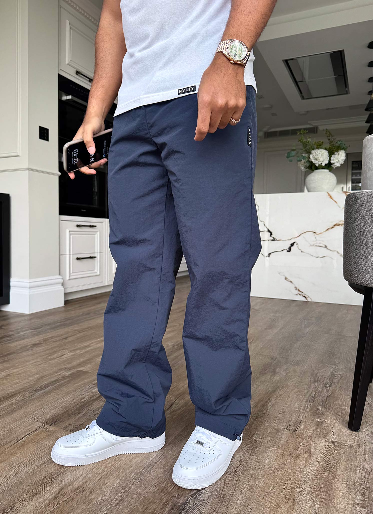 Heavyweight Shell Track Pants - Navy - Image 7