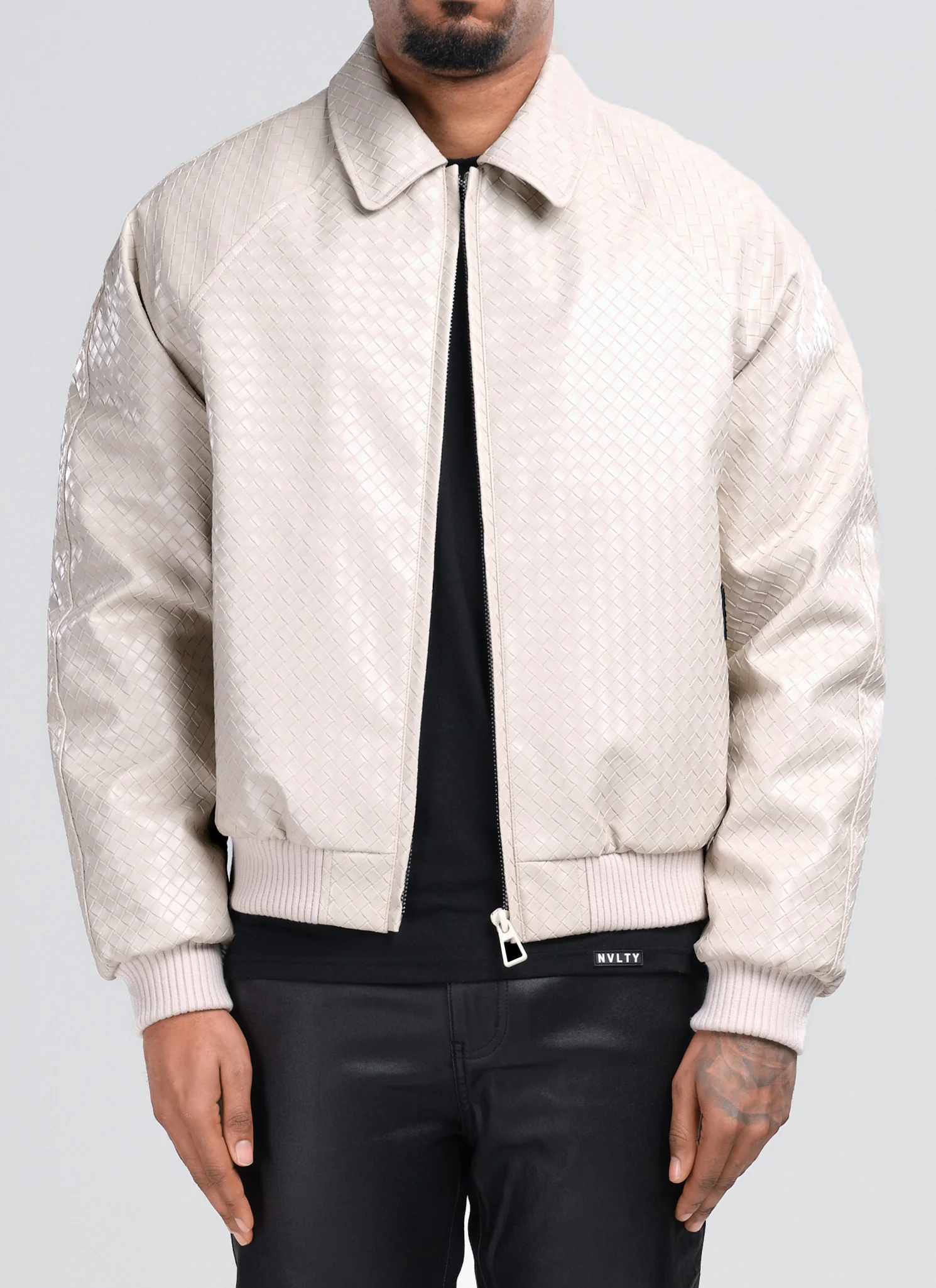 Interlock Aviator Jacket - Ivory