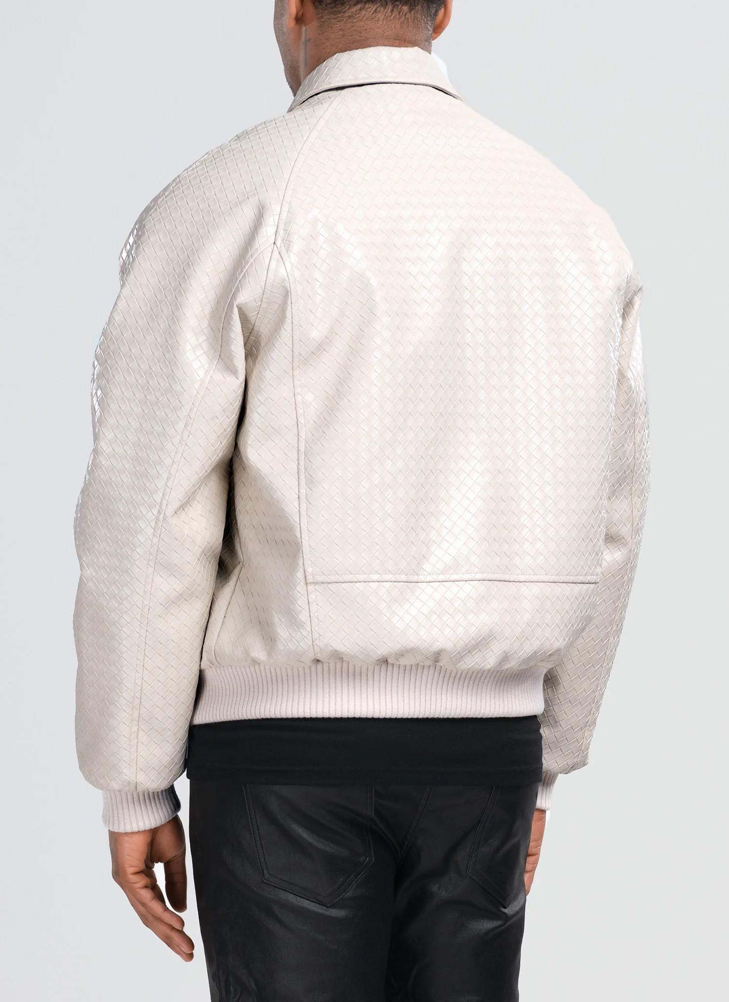 Interlock Aviator Jacket - Ivory - Image 5