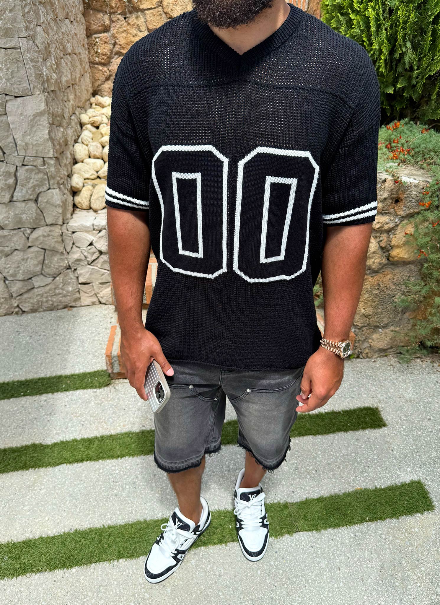 Knitted Members Jersey - Black - Image 14