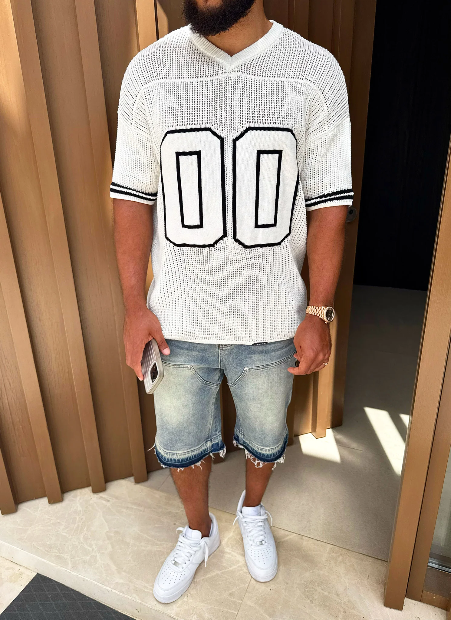 Knitted Members Jersey - Ivory - Image 10