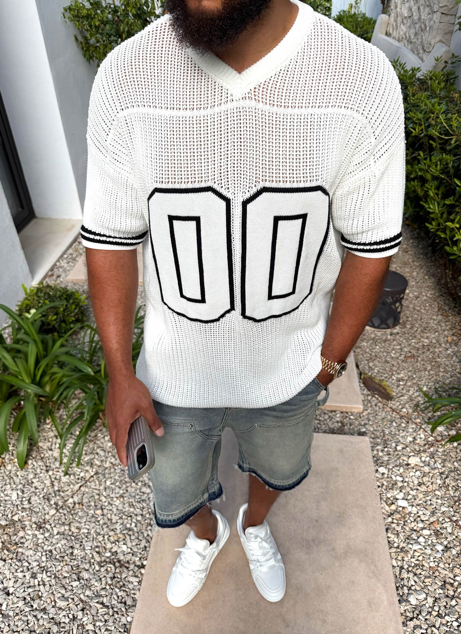 Knitted Members Jersey - Ivory - Image 12