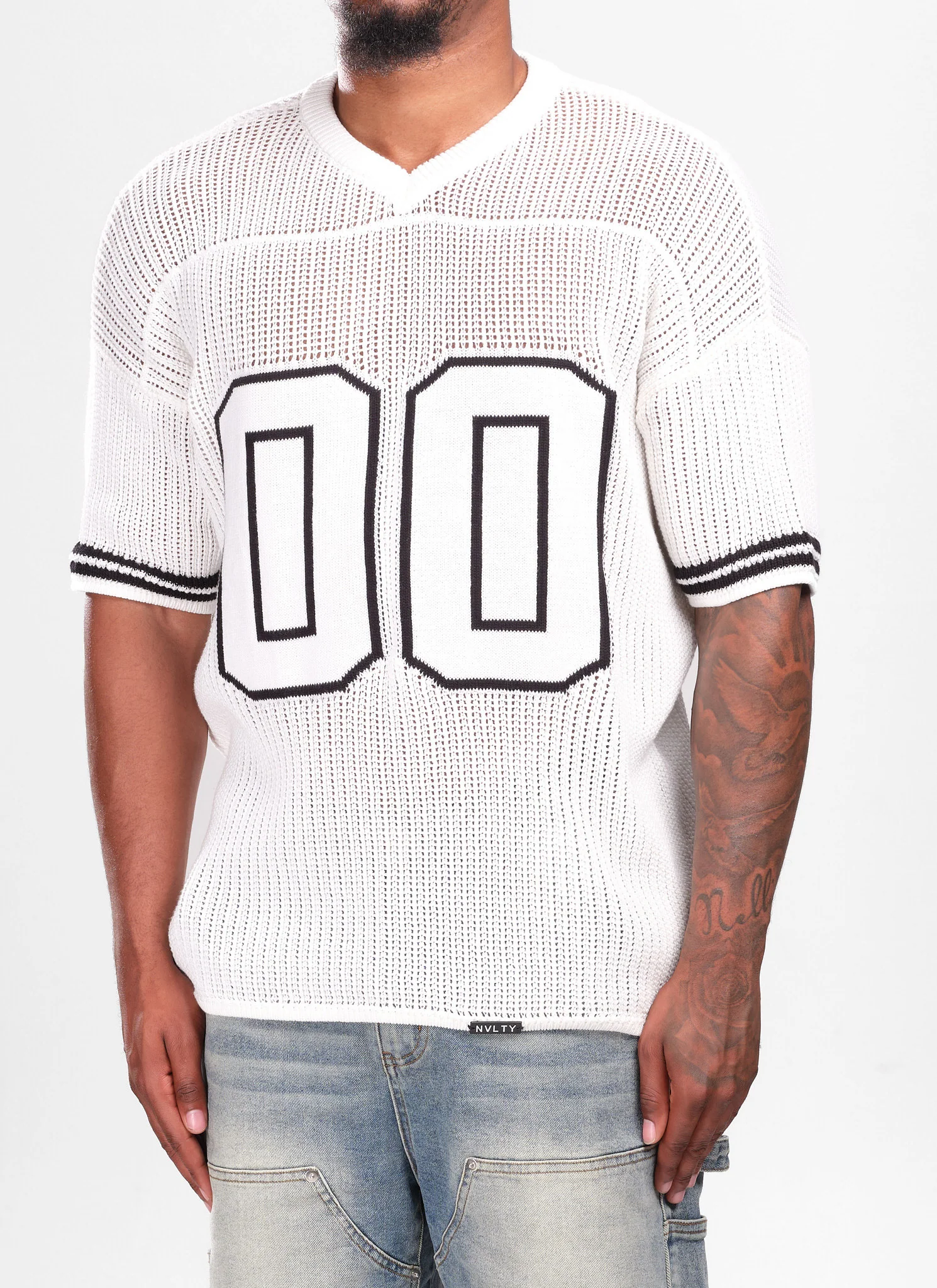 Knitted Members Jersey - Ivory - Image 4