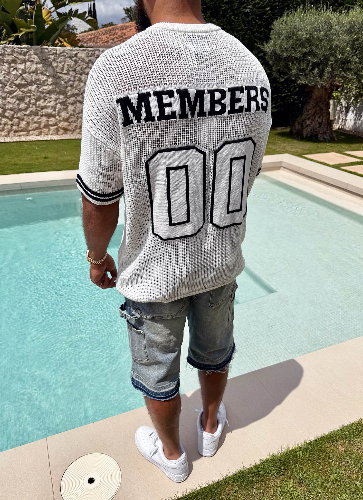 Knitted Members Jersey - Ivory - Image 9