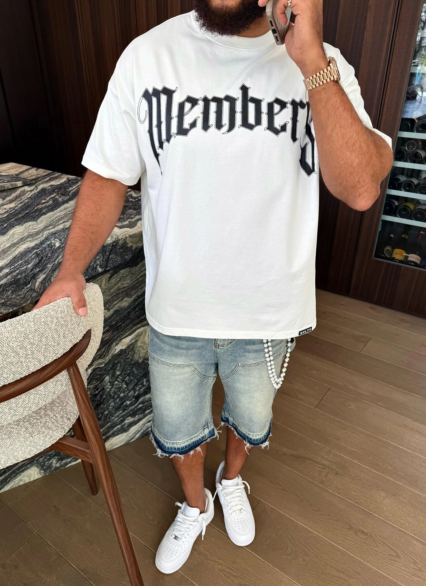 Members Arc T-Shirt - White - Image 10