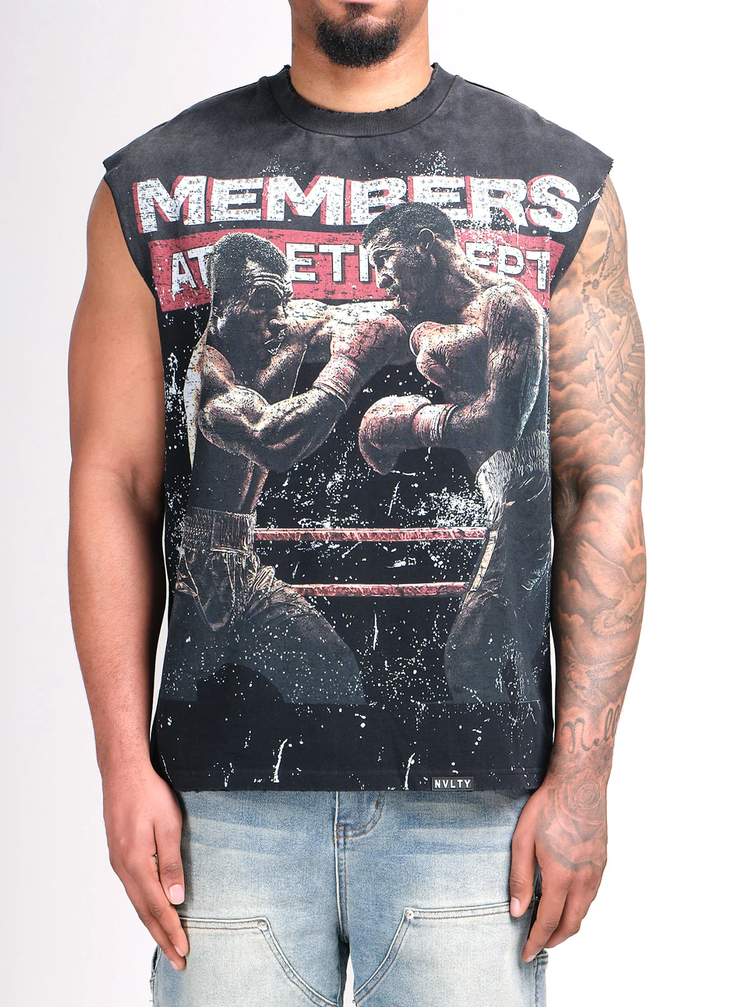 Members Athletic Dept Sleeveless T-Shirt - Black