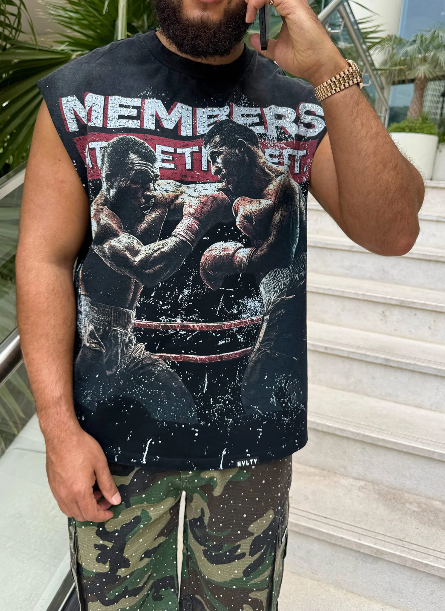 Members Athletic Dept Sleeveless T-Shirt - Black - Image 11