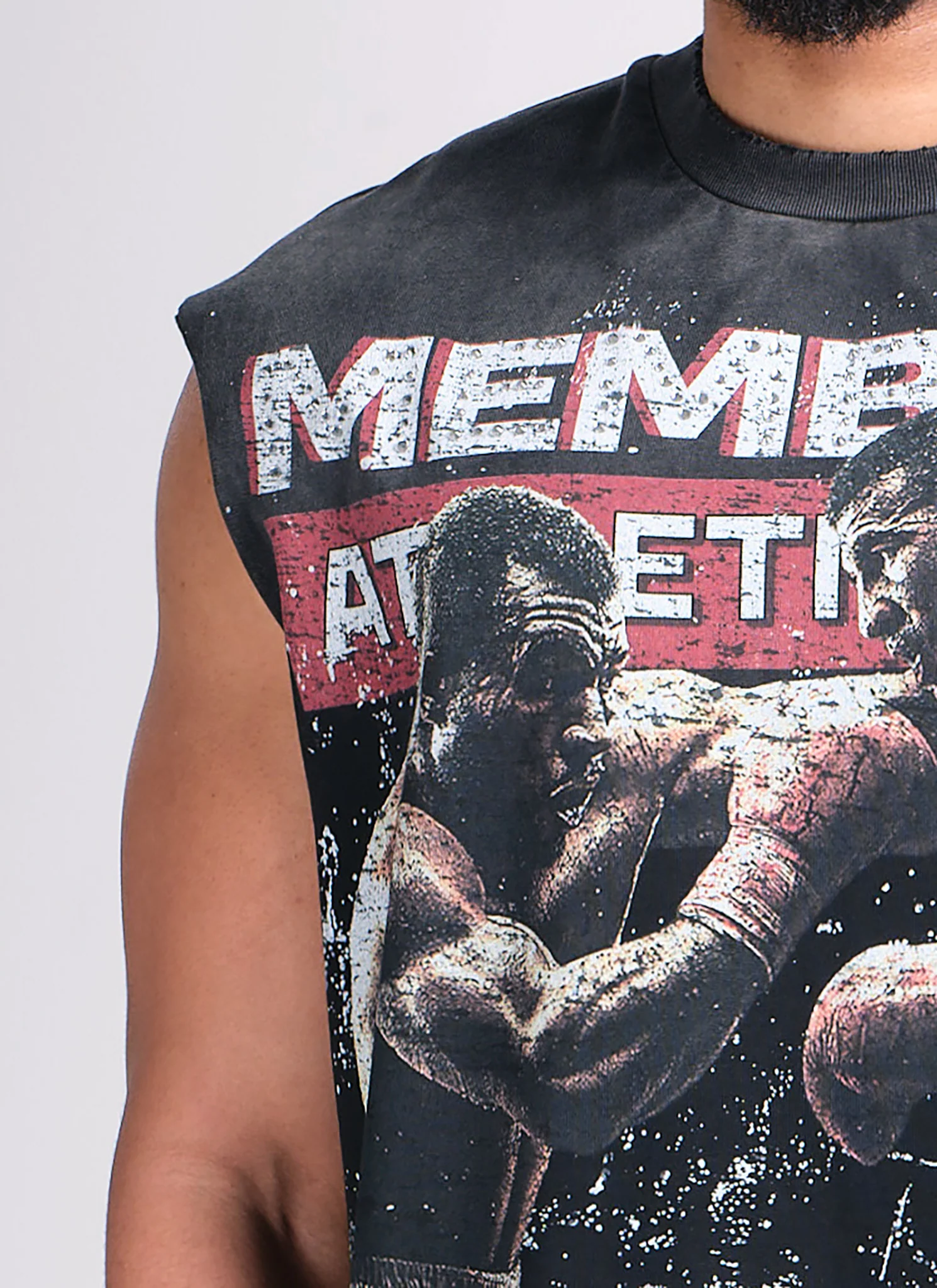 Members Athletic Dept Sleeveless T-Shirt - Black - Image 3