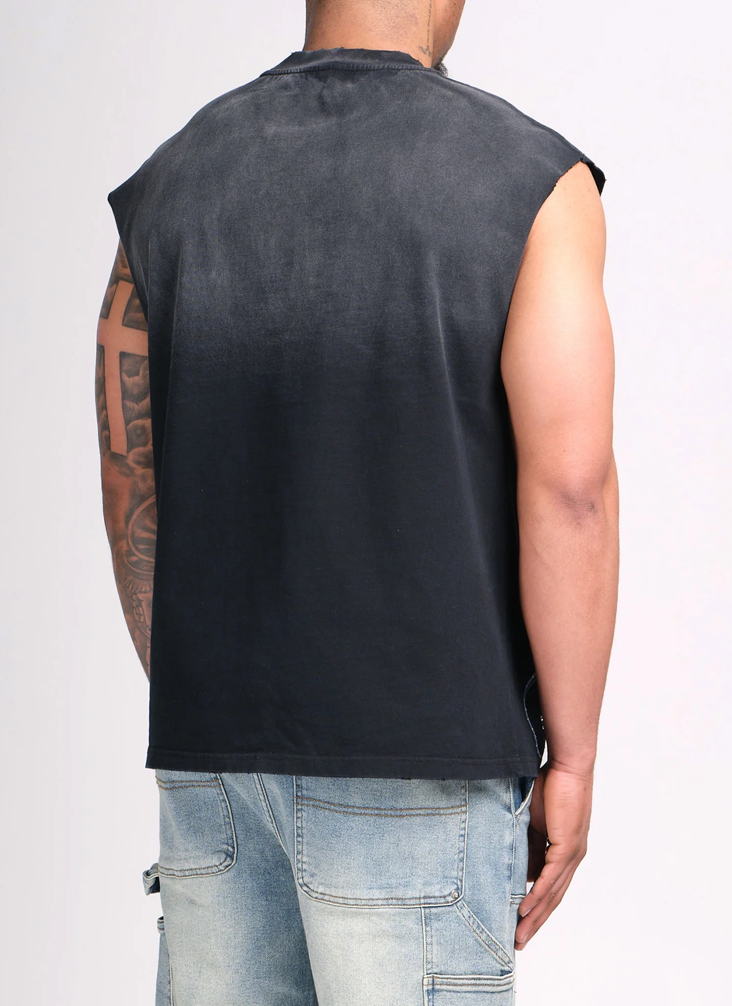 Members Athletic Dept Sleeveless T-Shirt - Black - Image 7