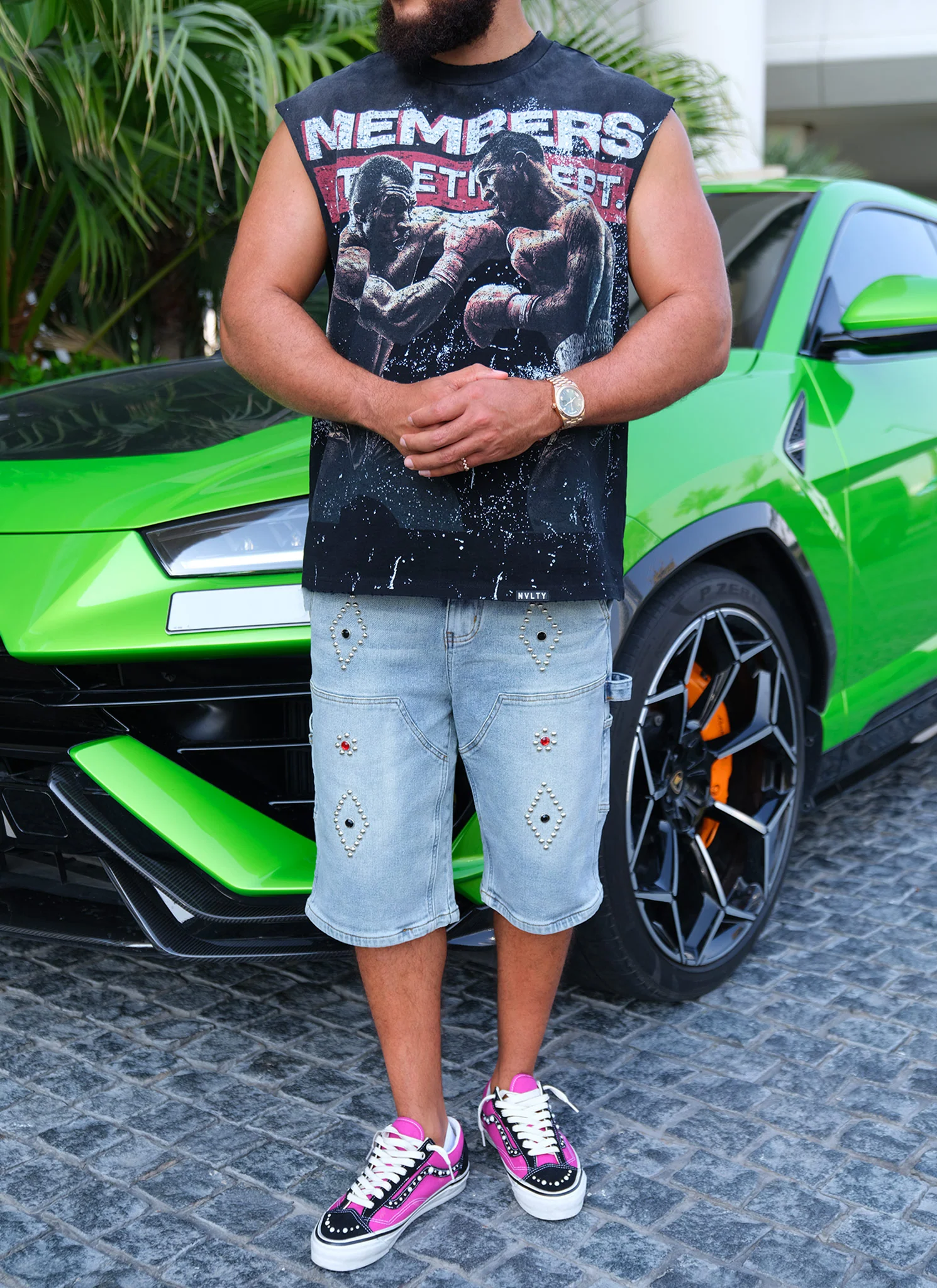 Members Athletic Dept Sleeveless T-Shirt - Black - Image 8