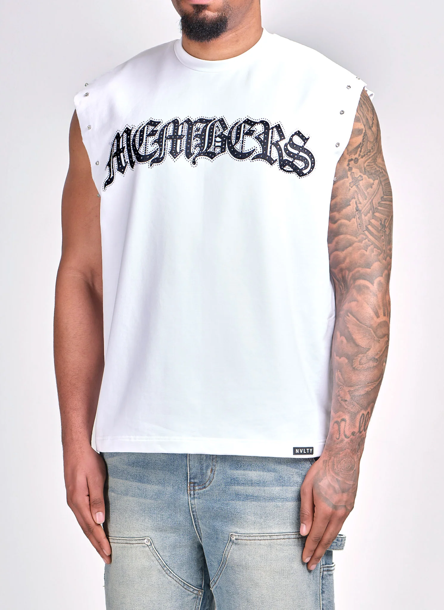 Members Built VVS Sleeveless T-Shirt - White - Image 6