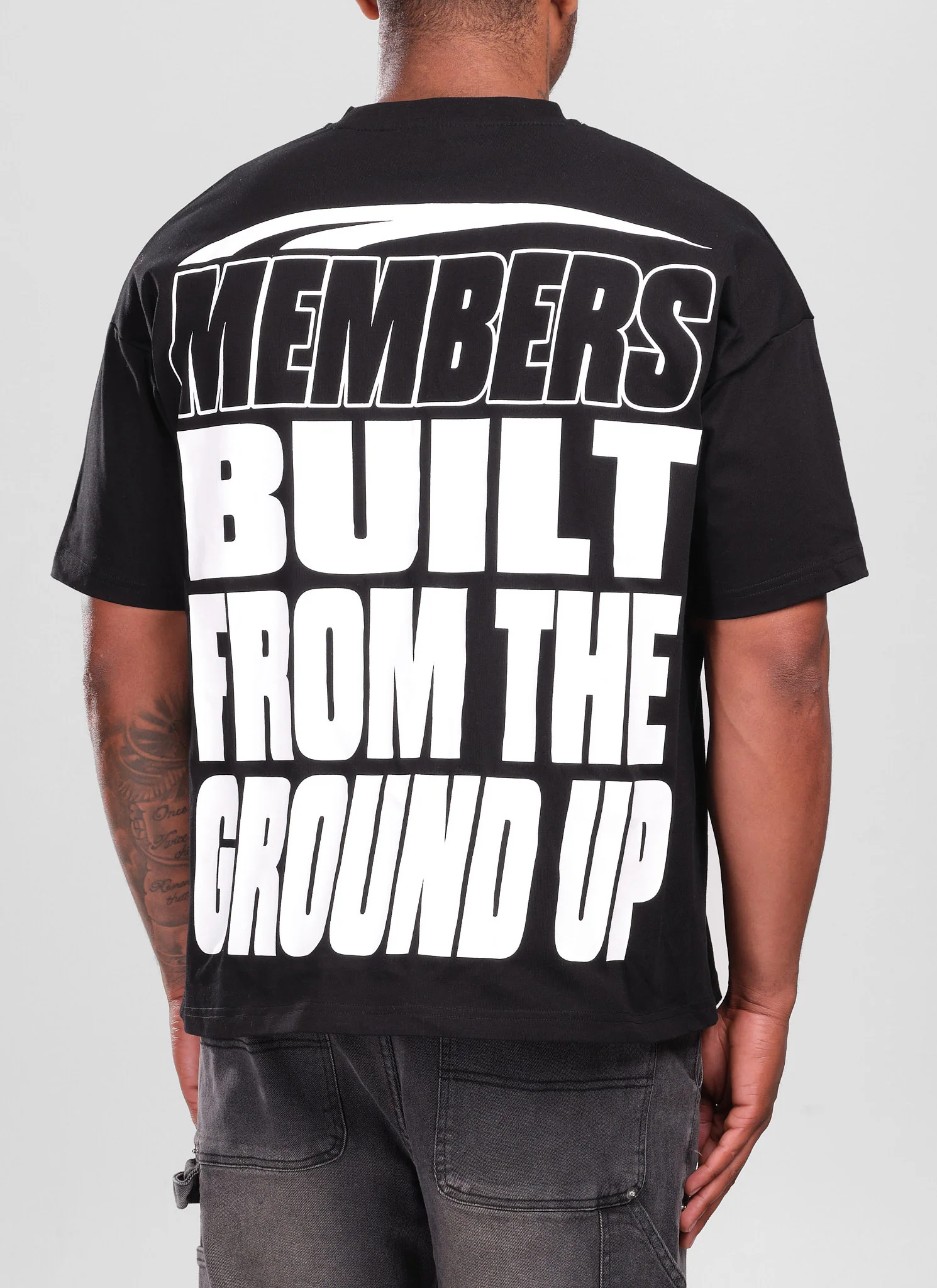 Members Eagle T-Shirt - Black - Image 2