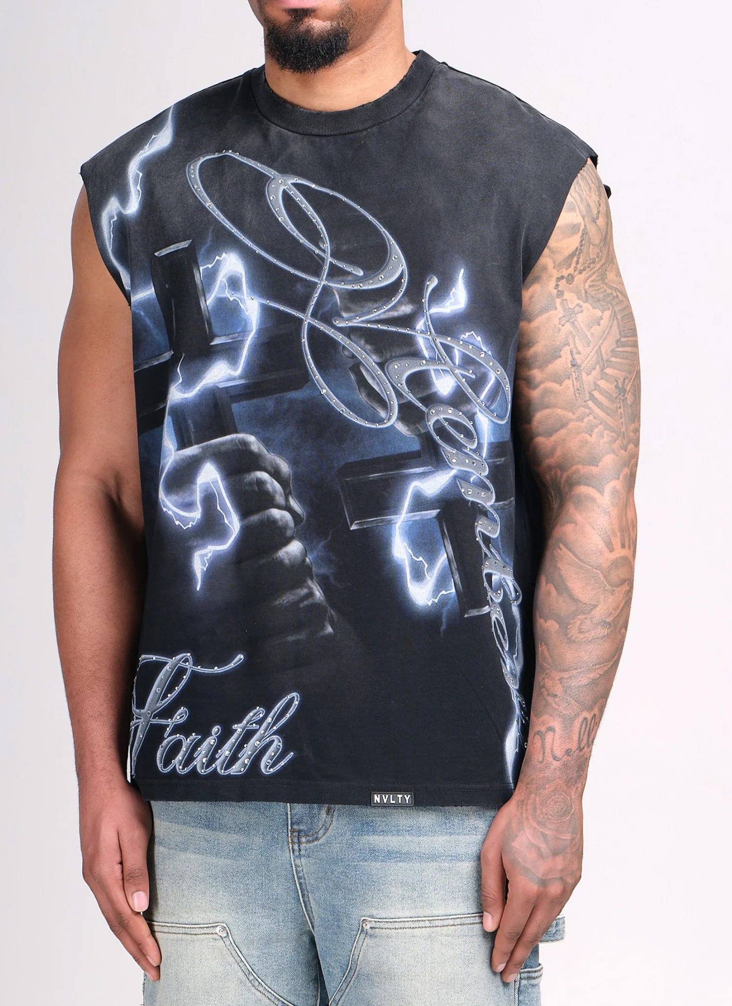 Members Faith Sleeveless T-Shirt - Black - Image 8