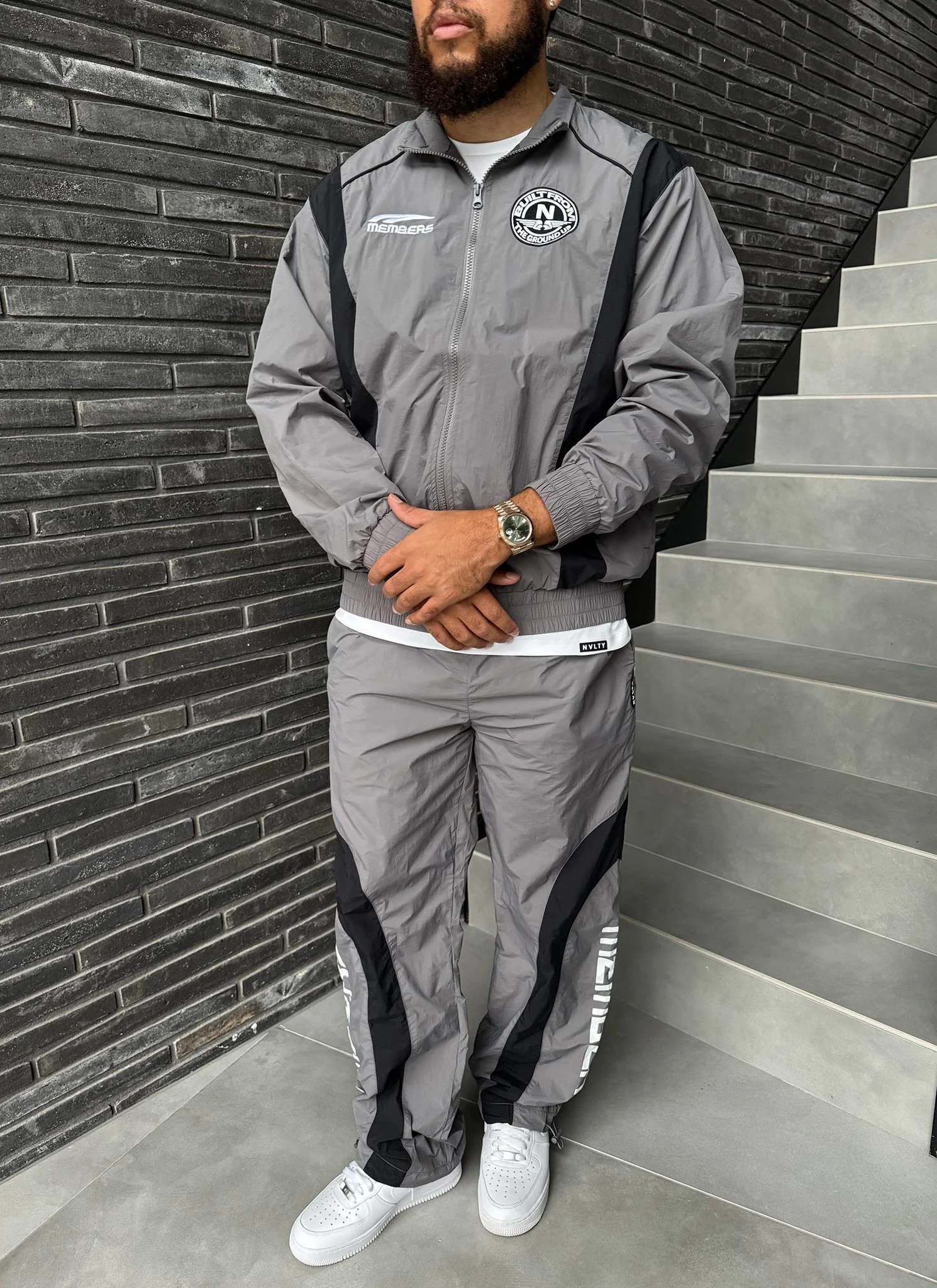 Members Track Jacket - Grey - Image 10