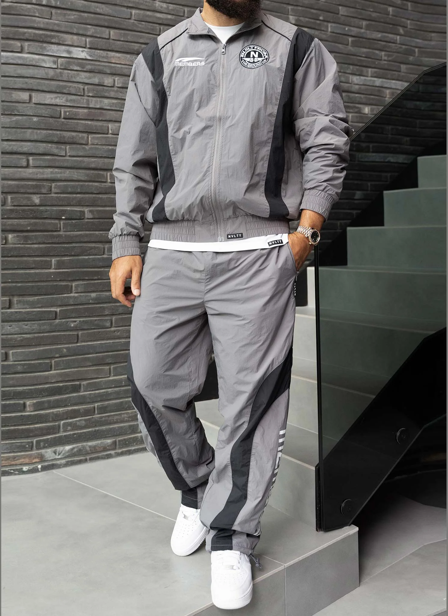 Members Track Jacket - Grey - Image 11