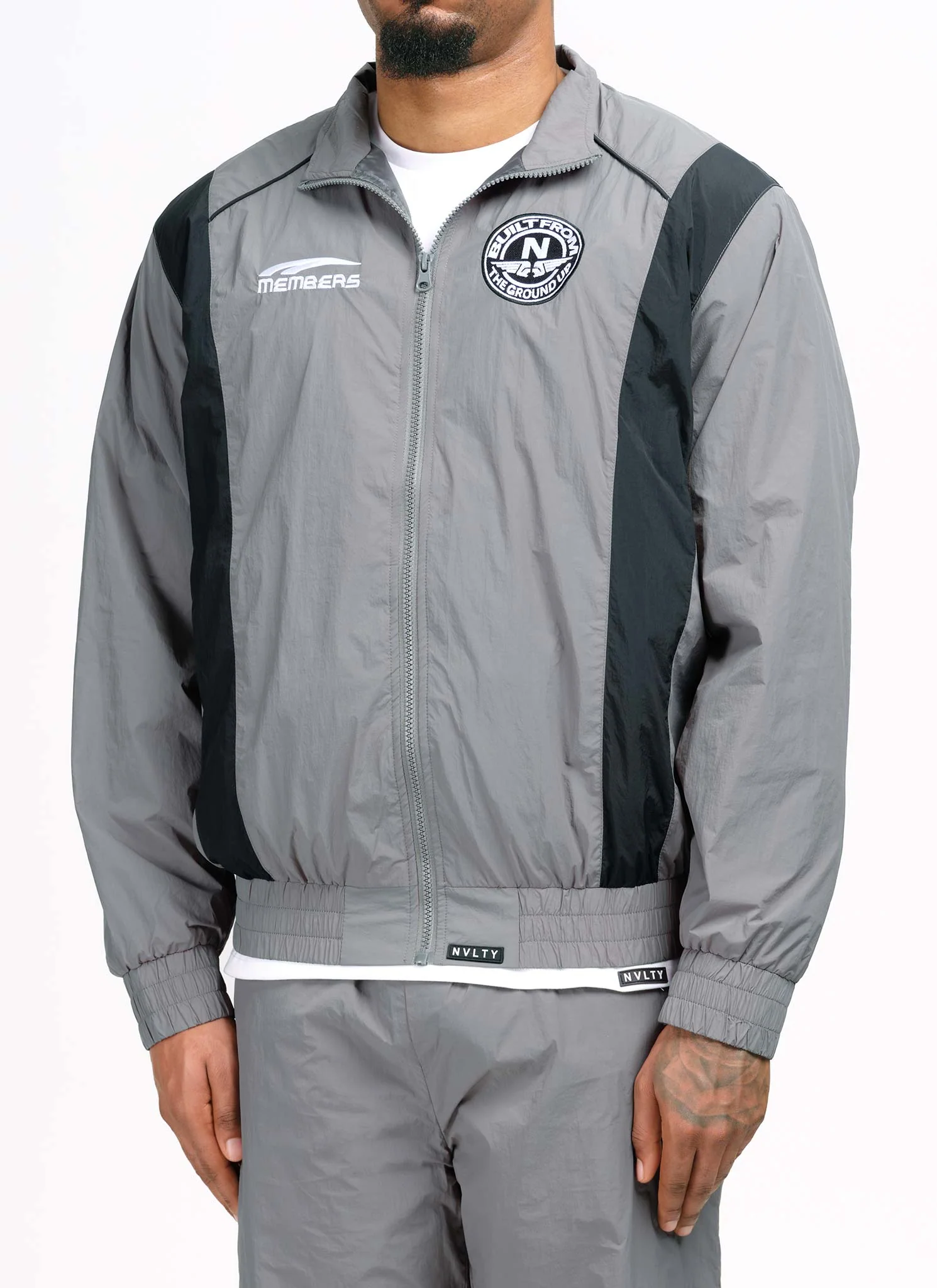 Members Track Jacket - Grey - Image 5