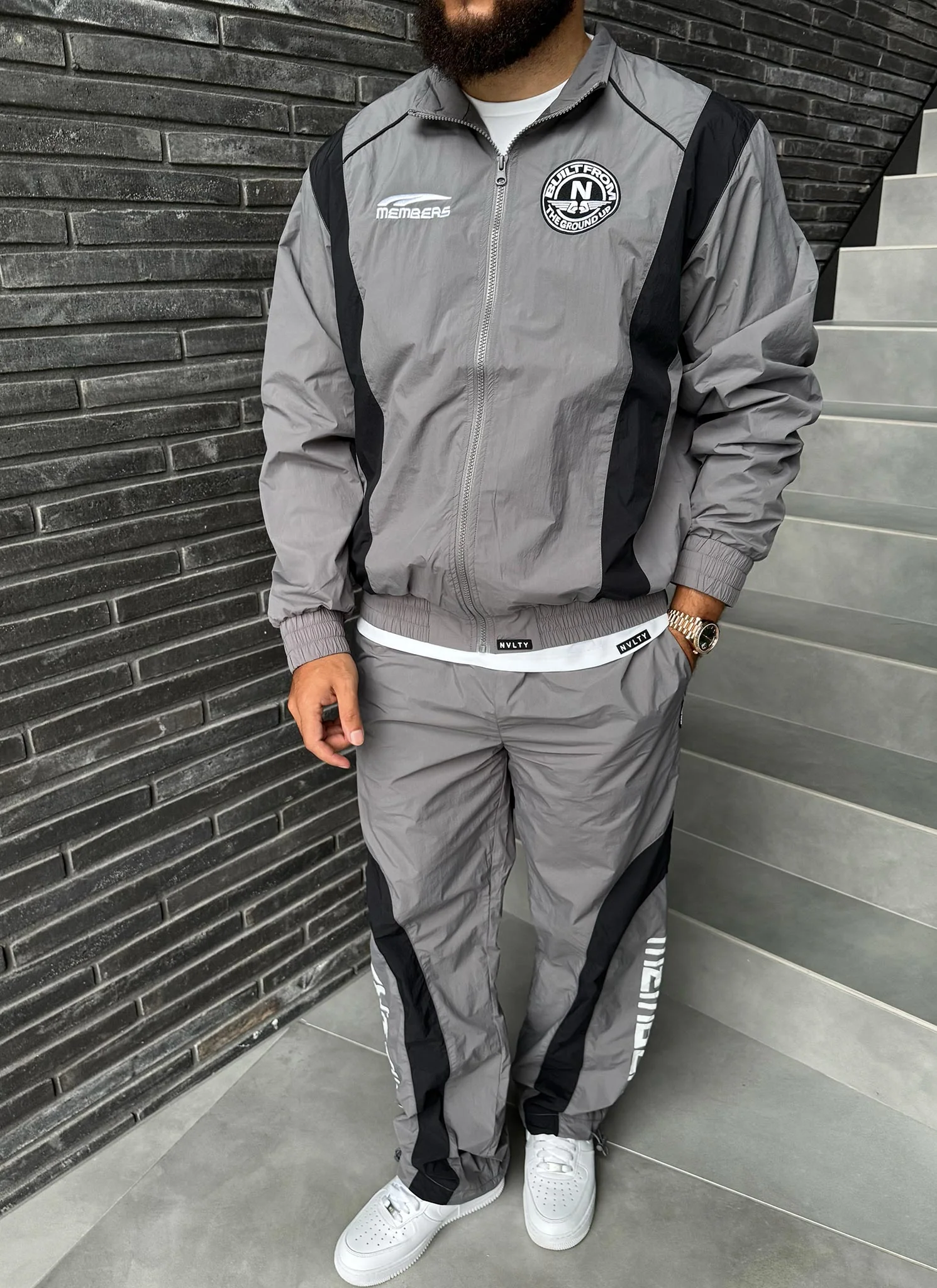 Members Track Jacket - Grey - Image 6