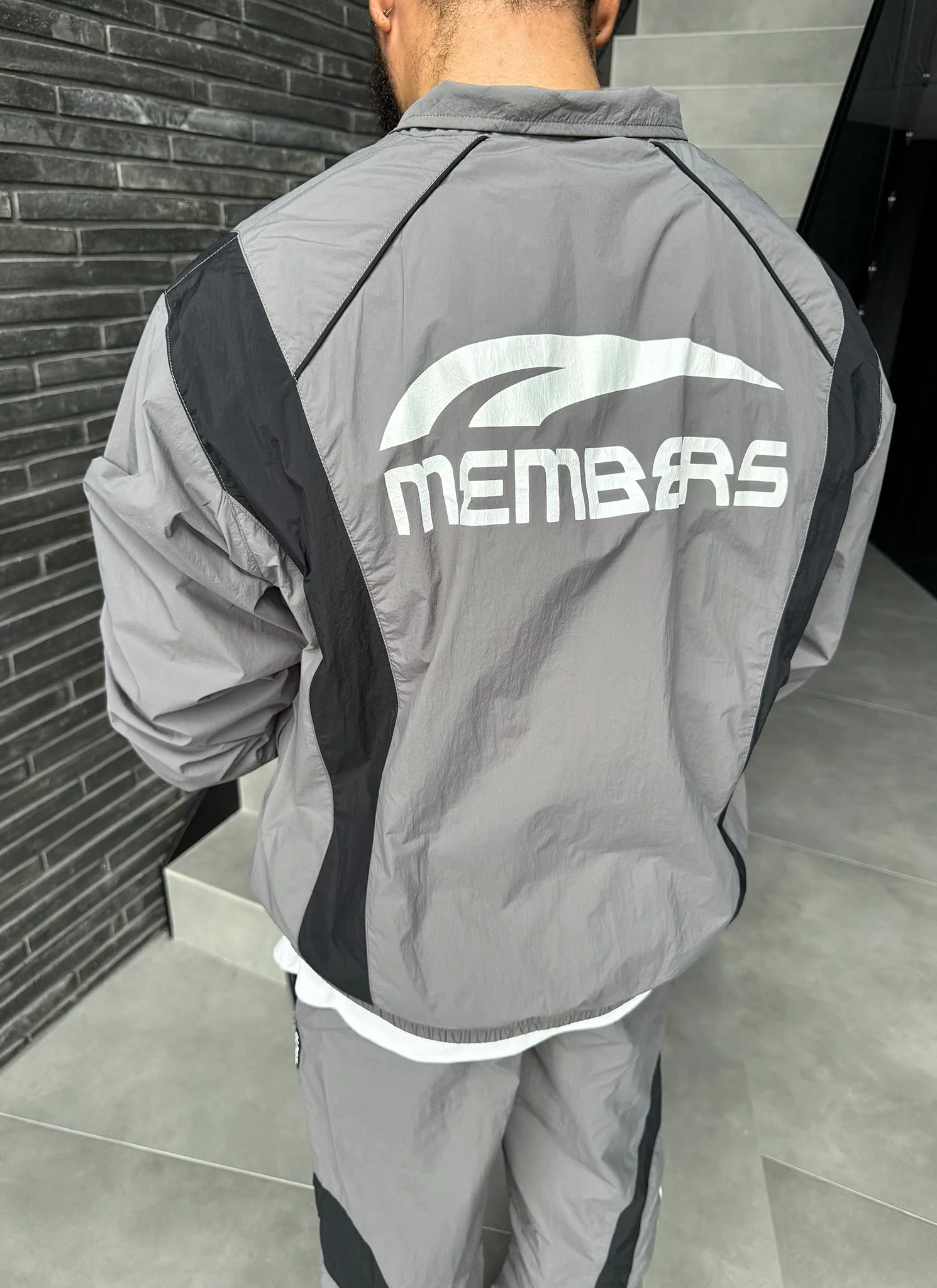 Members Track Jacket - Grey - Image 7