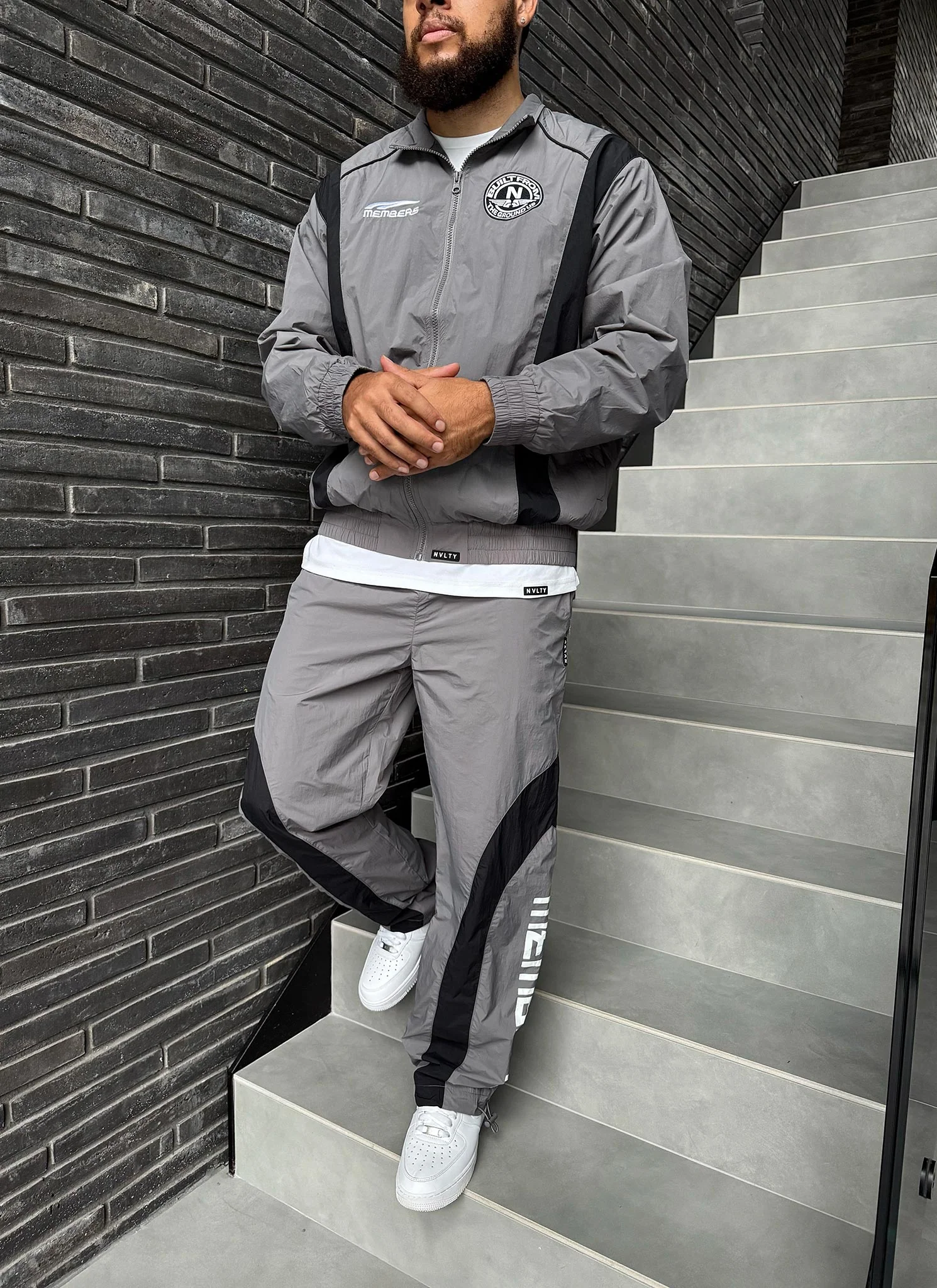 Members Track Jacket - Grey - Image 8