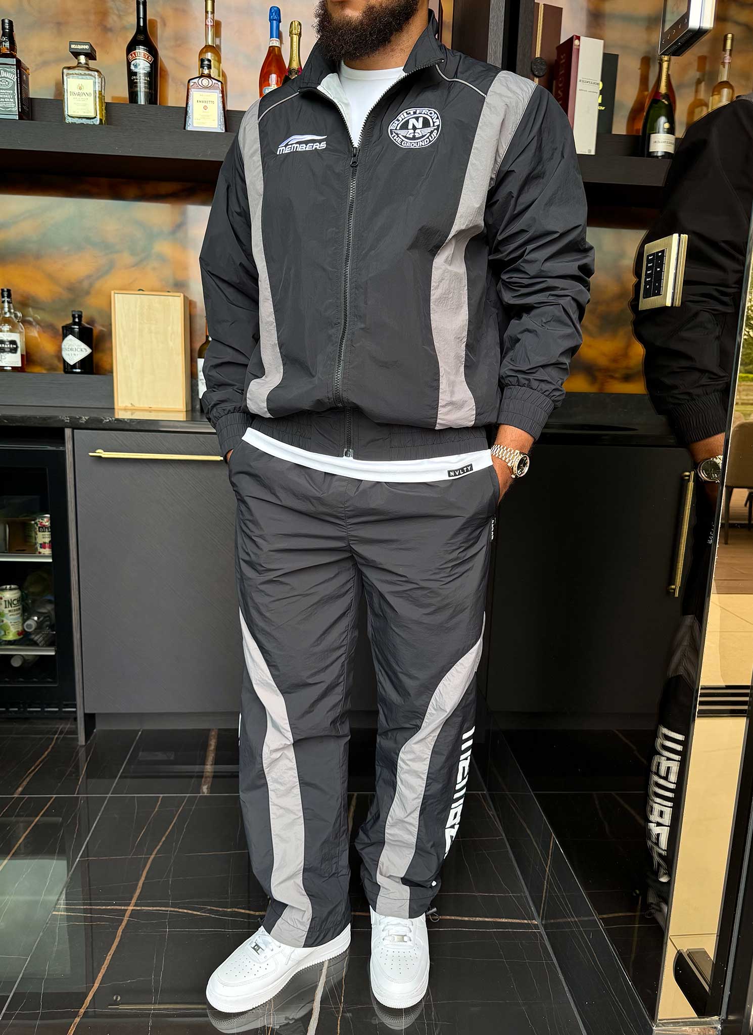 Members Track Pants - Black - Image 5
