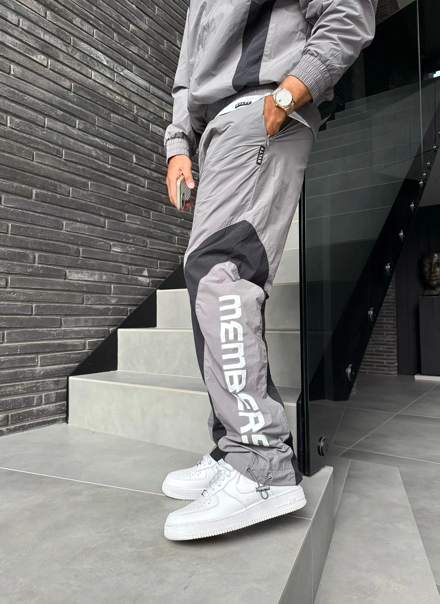 Members Track Pants - Grey - Image 2