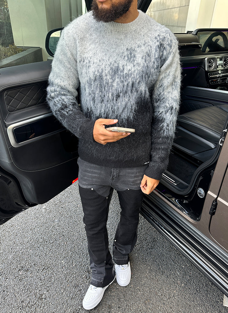 Mohair Gradient Sweater - Black - Image 10