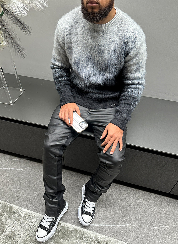Mohair Gradient Sweater - Black - Image 12