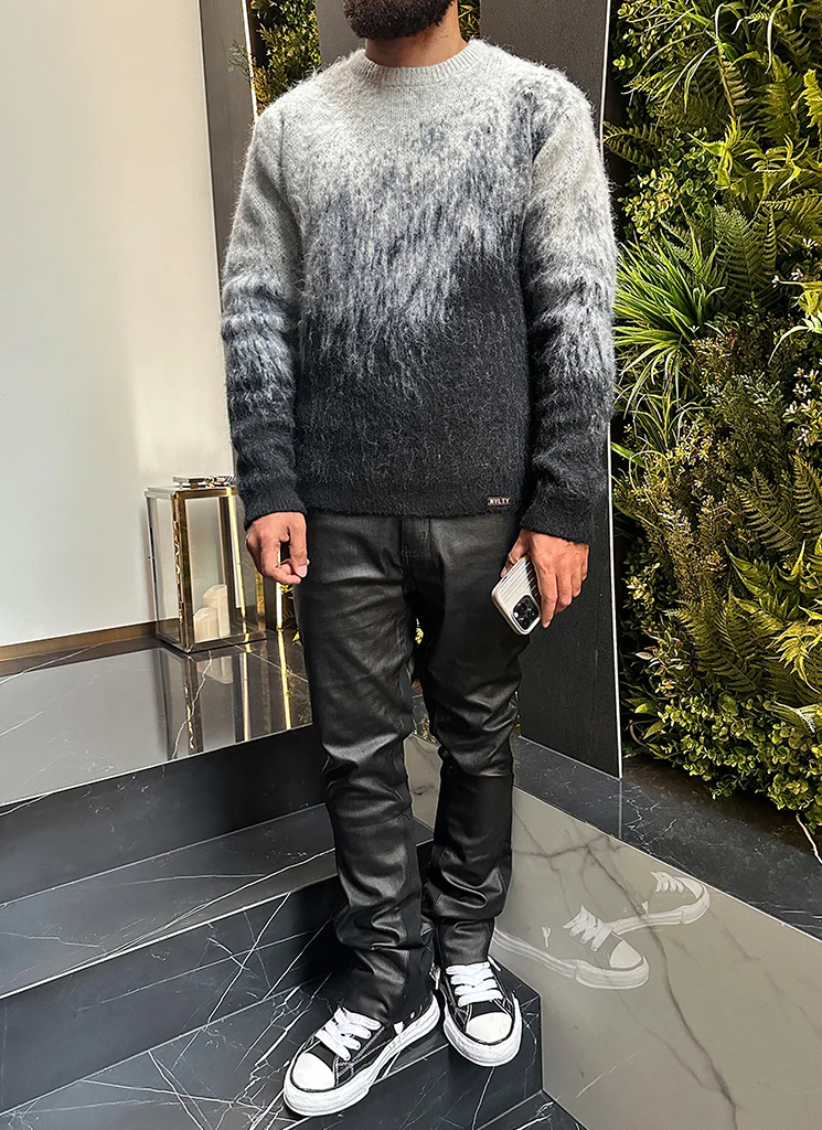 Mohair Gradient Sweater - Black - Image 13