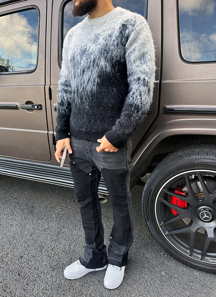 Mohair Gradient Sweater - Black - Image 14