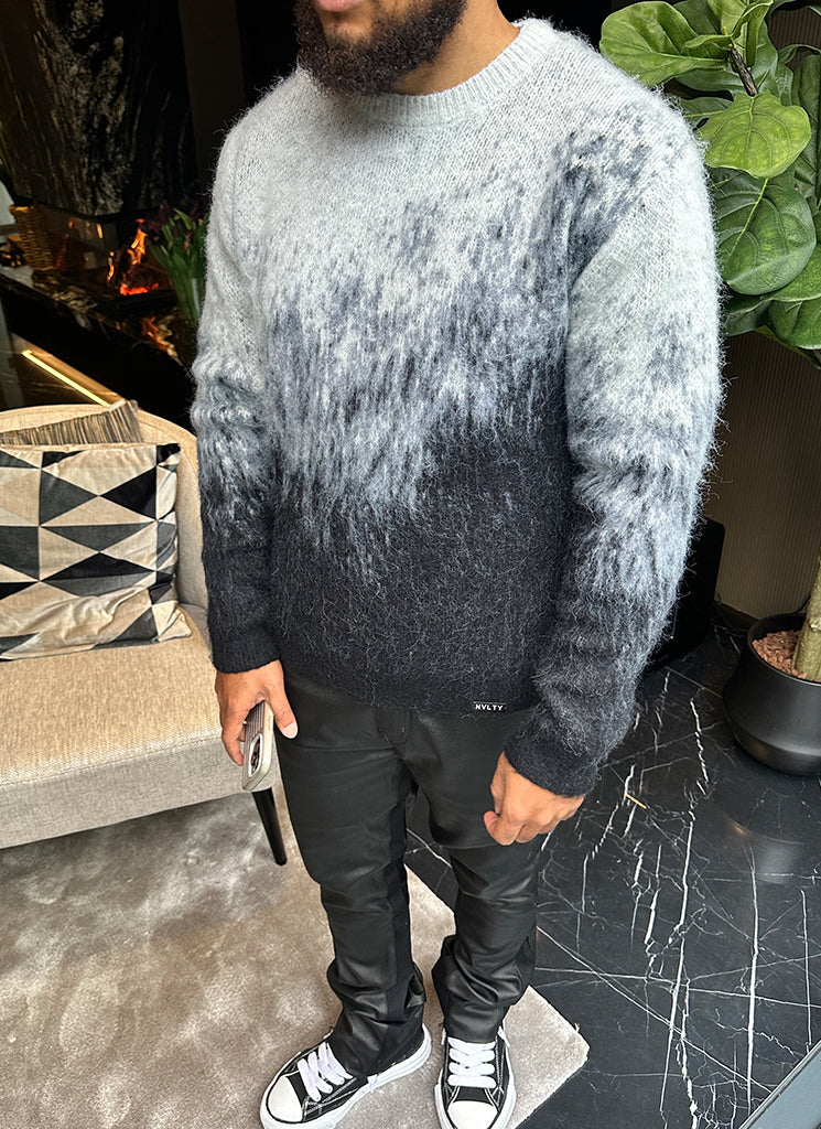 Mohair Gradient Sweater - Black - Image 16