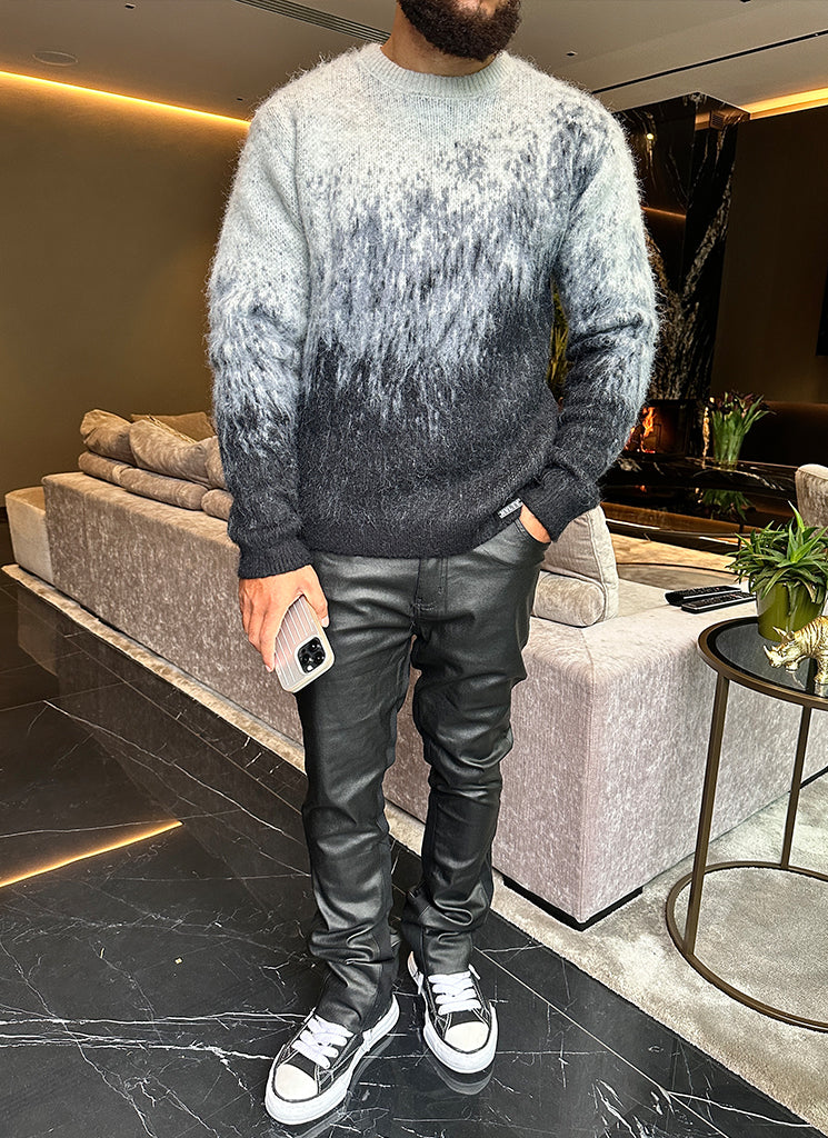 Mohair Gradient Sweater - Black - Image 20